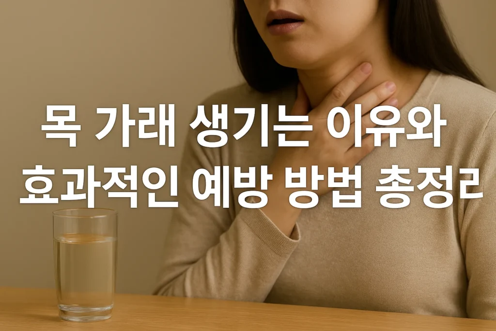 목 가래 이유 예방