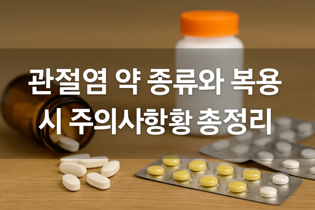관절염 약 종류와 복용 시 주의사항 총정리 - 관절염 약