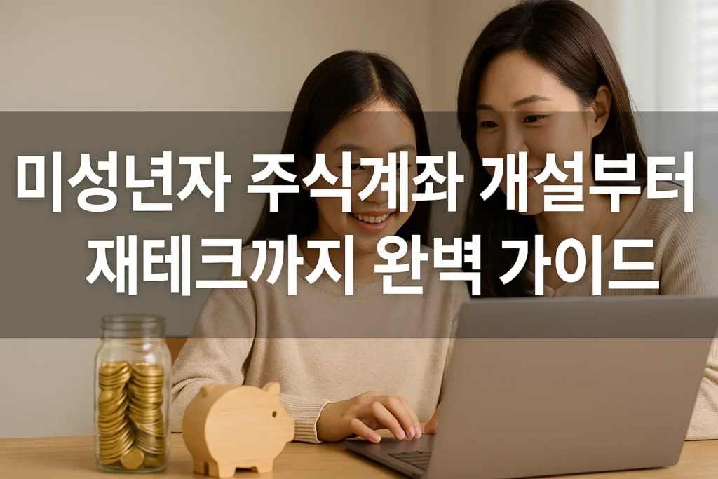 미성년자 주식계좌 개설부터 재테크까지 완벽 가이드