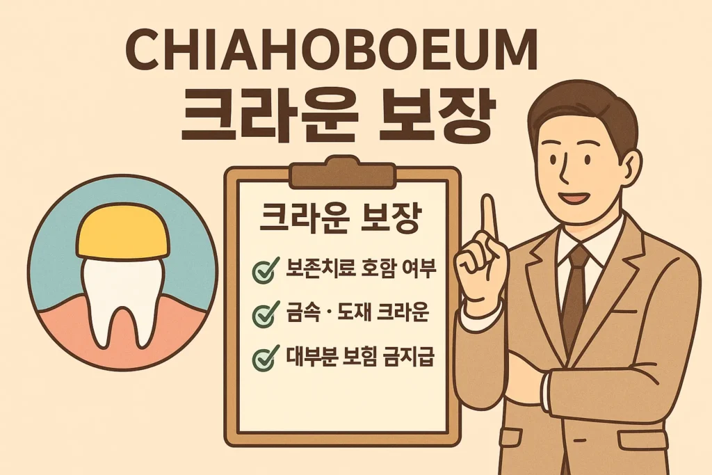 치아보험 크라운 보장, 제대로 알아야 손해 안 본다