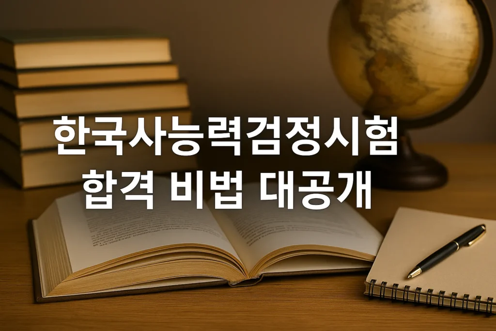 한국사능력검정시험 합격 비법 대공개! 초보도 1급 만드는 완벽 가이드