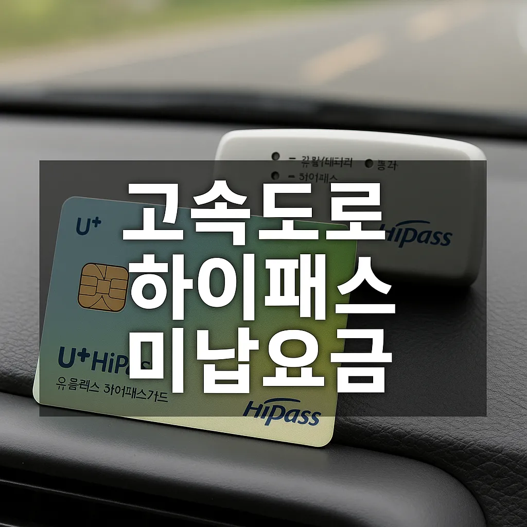 고속도로 하이패스 미납요금｜미납 시 대처법과 납부 방법 - 고속도로 하이패스 미납요금
