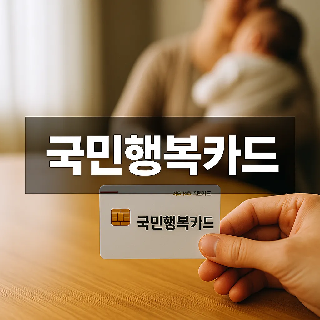 국민행복카드 혜택 총정리｜2025년 꼭 알아야 할 신청 방법과 사용처 - 국민행복카드