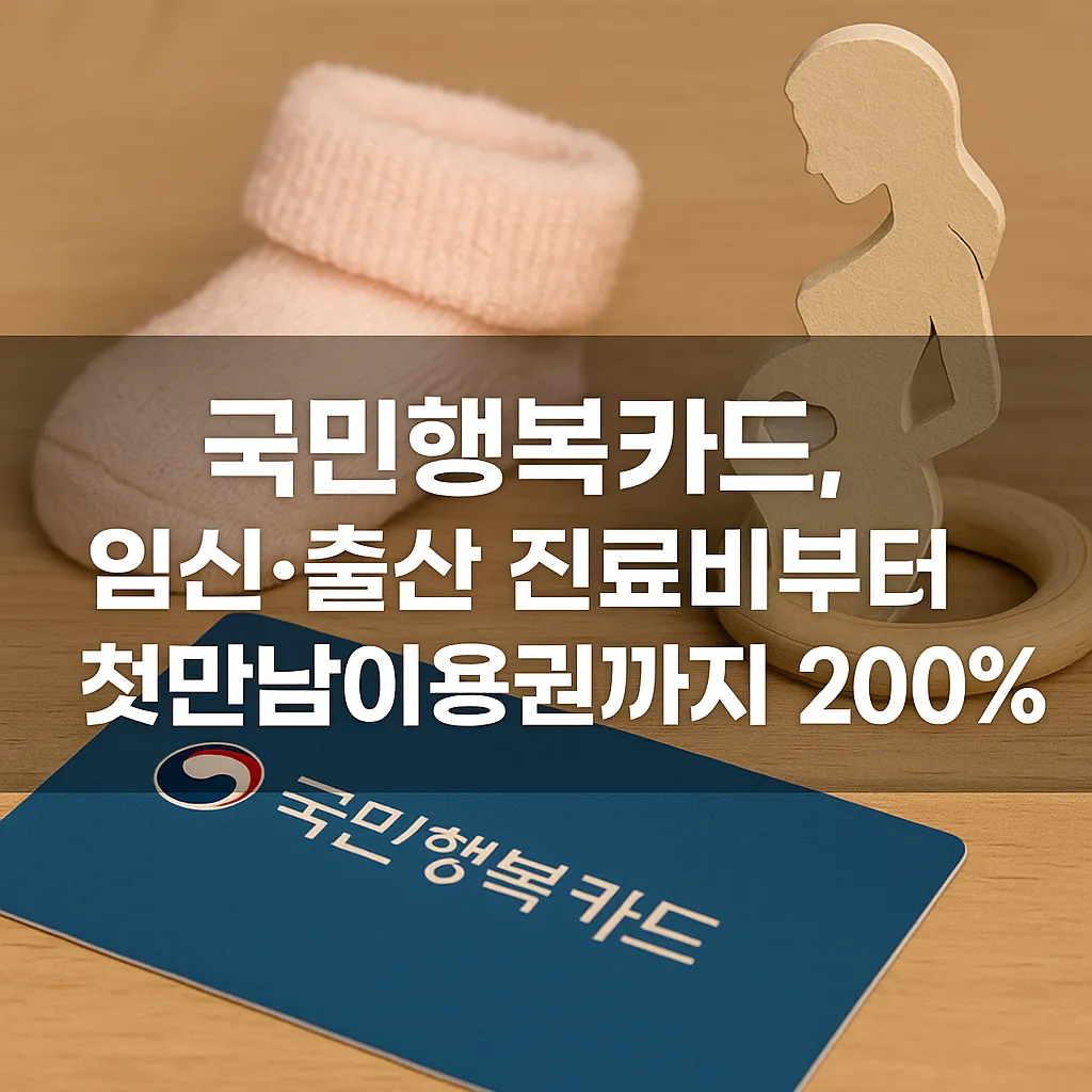 국민행복카드, 임신·출산 진료비부터 첫만남이용권까지 200% 활용법 - 국민행복카드