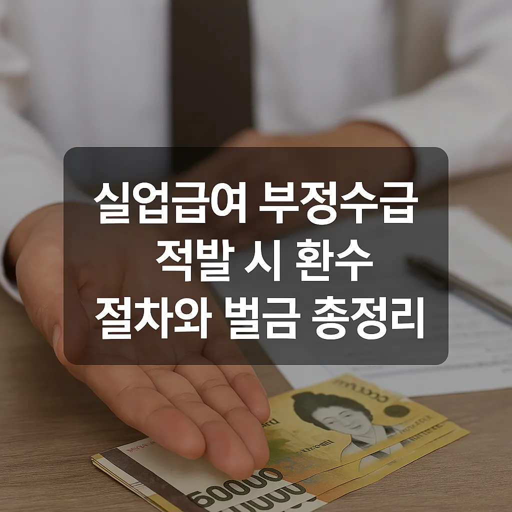 실업급여 부정수급 적발 시 환수 절차와 벌금 총정리 - 실업급여 부정수급