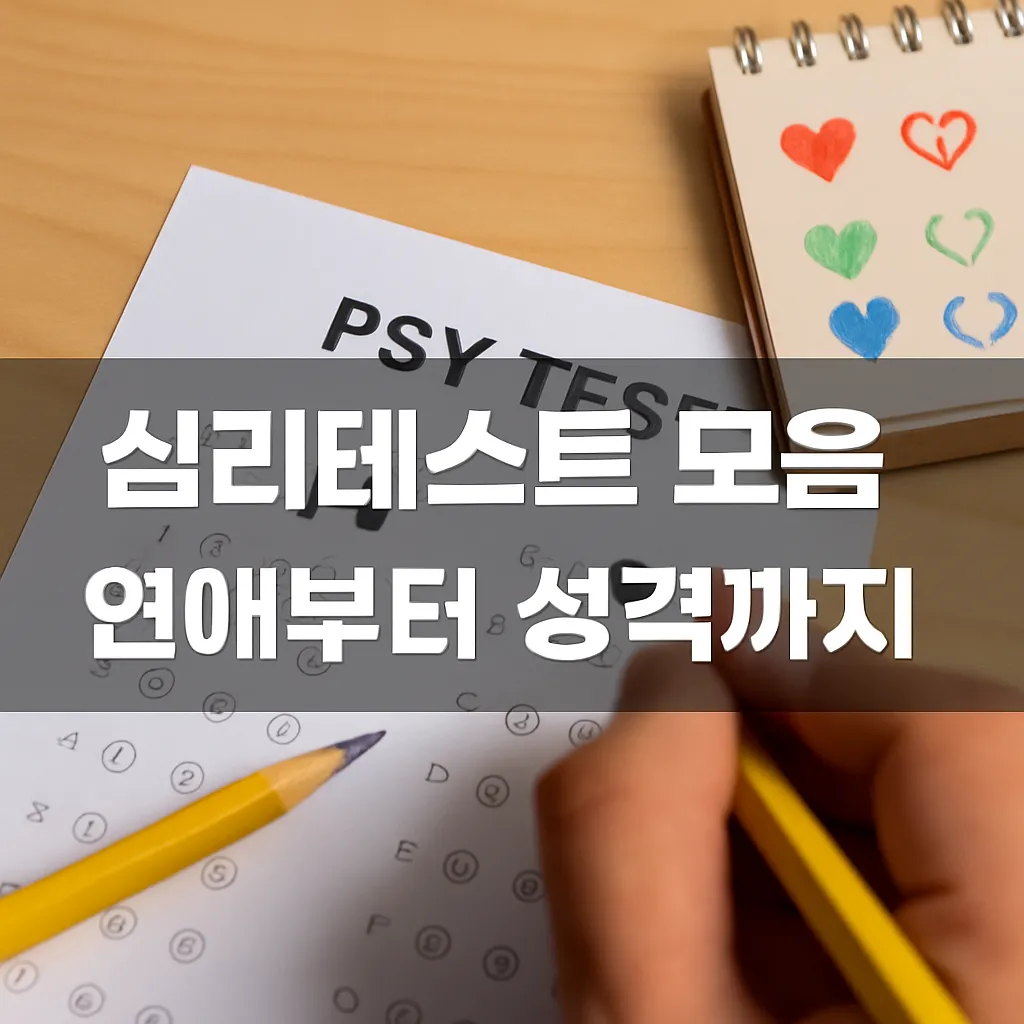 심리테스트 모음 연애부터 성격까지! 요즘 유행하는 카톡 공유 테스트 BEST - 심리테스트 모음