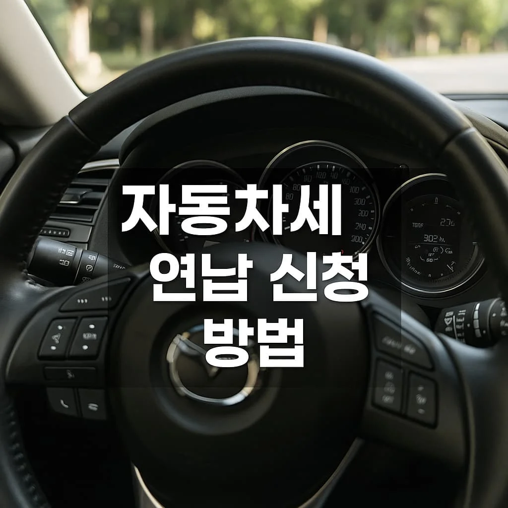 자동차세 연납 신청 방법｜세금 아끼는 똑똑한 운전자들의 선택 - 자동차세 연납 신청 방법