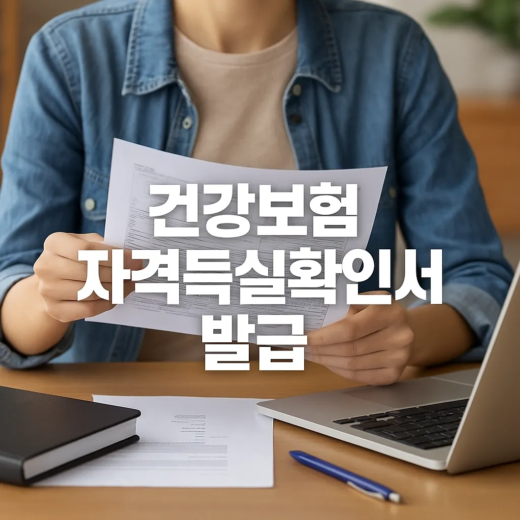 건강보험 자격득실확인서 발급 방법 완벽 정리