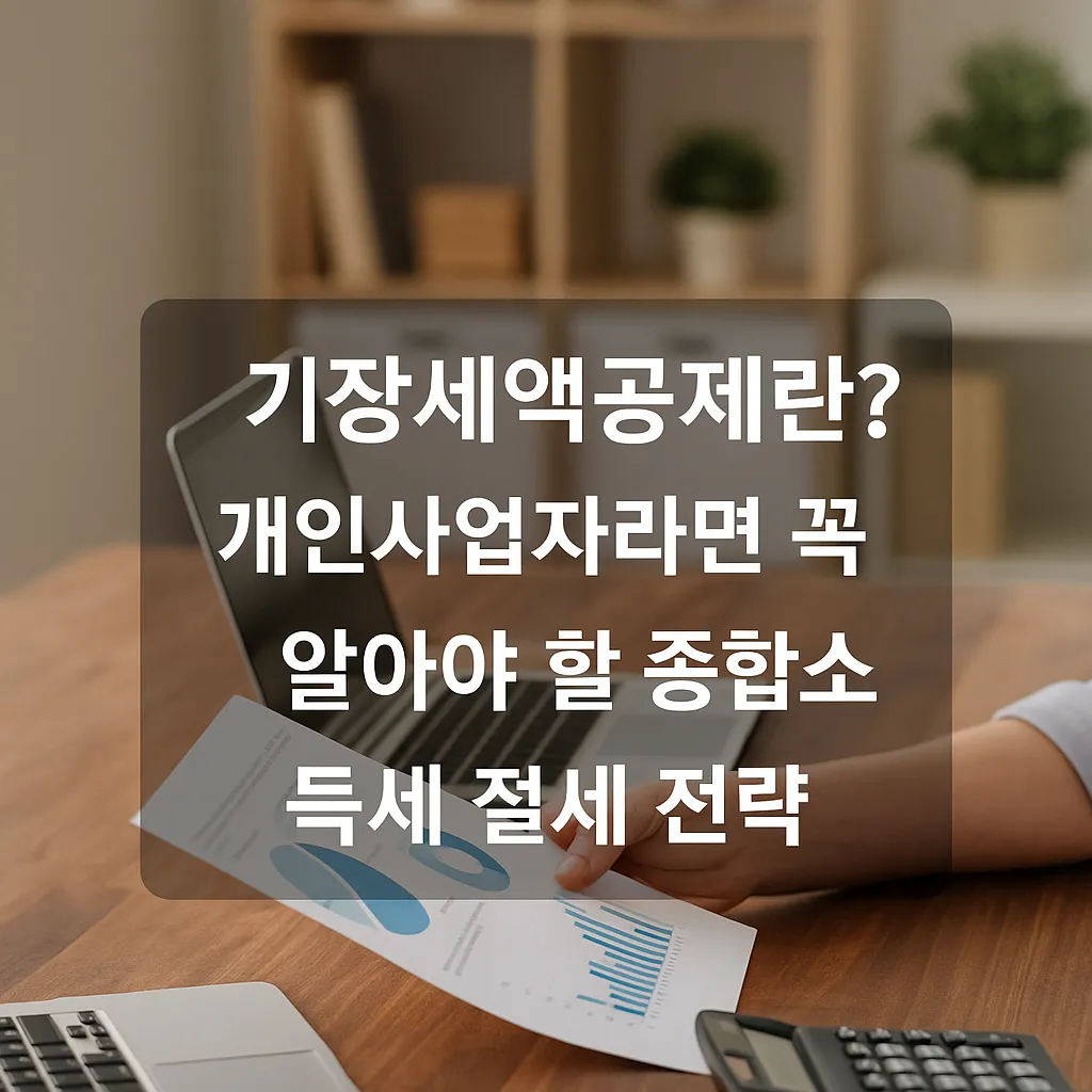 기장세액공제란? 개인사업자라면 꼭 알아야 할 종합소득세 절세 전략
