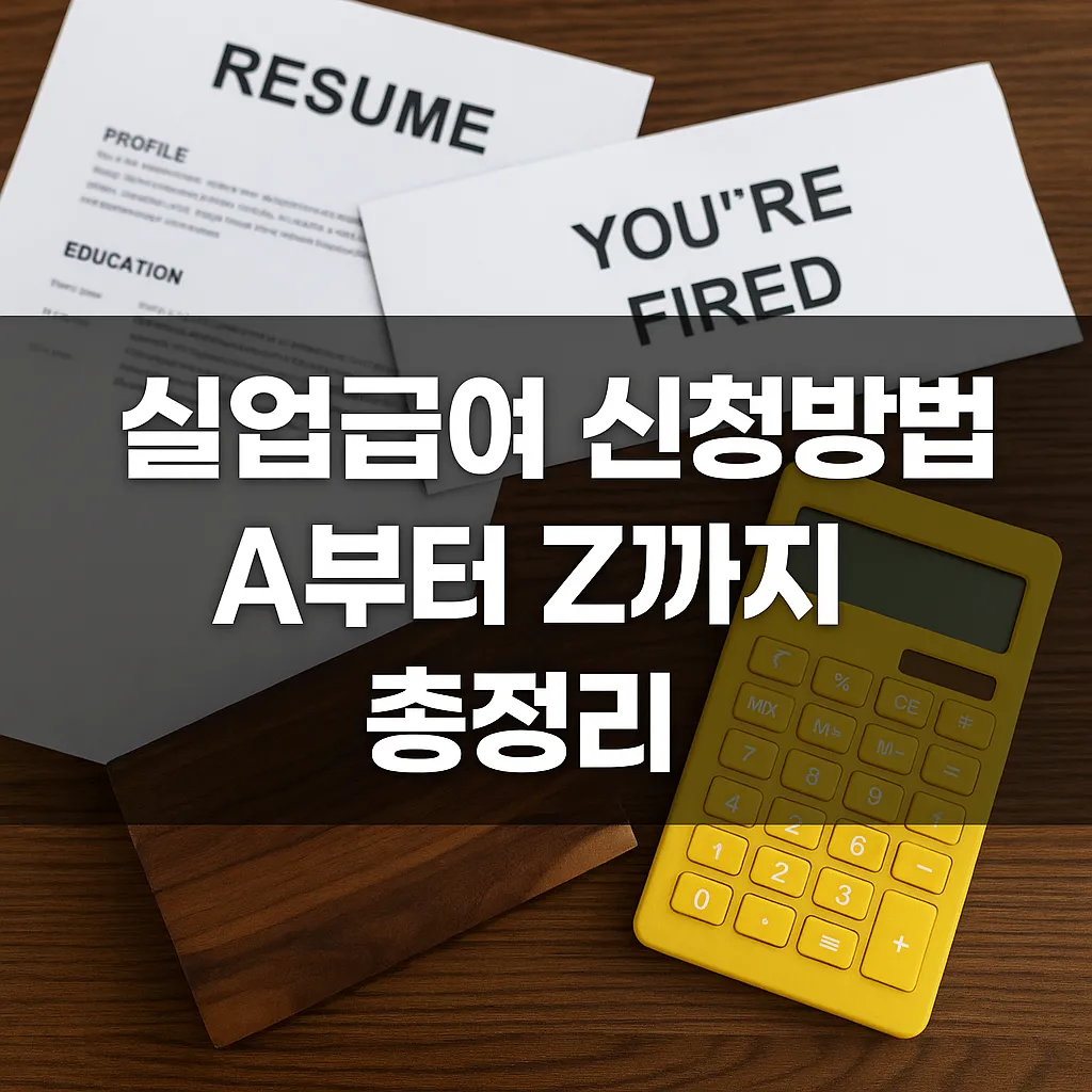 2025 실업급여 신청방법 A부터 Z까지 총정리