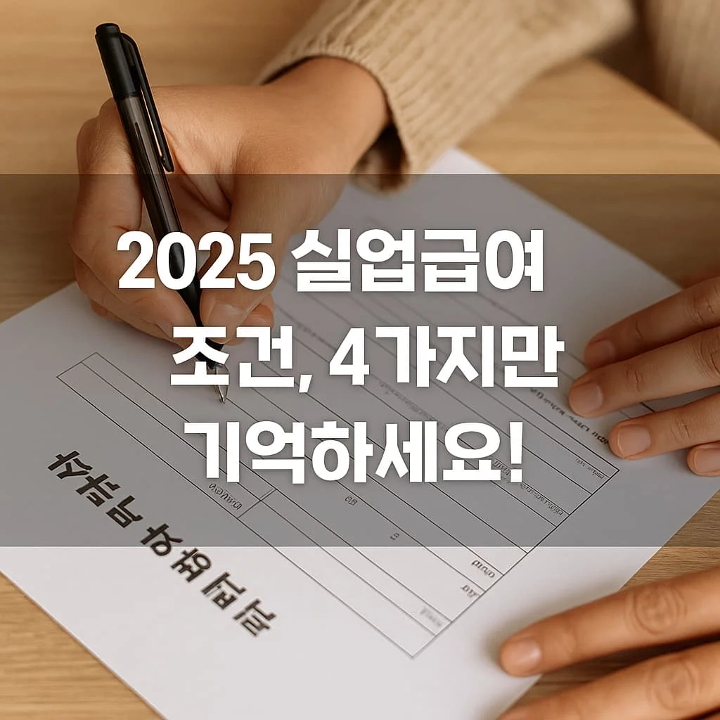 2025 실업급여 조건, 4가지만 기억하세요! - 실업급여 조건