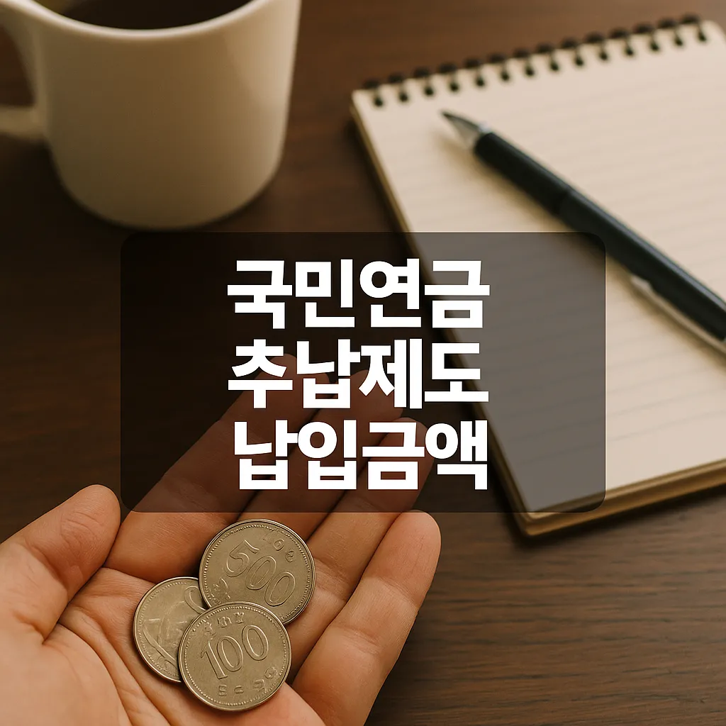 국민연금 추납제도 납입금액 - 국민연금 추납제도