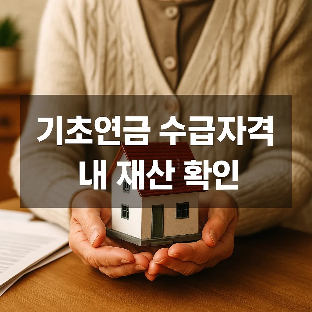 기초연금 수급자격 내 재산 확인 – 2025년 완벽 정리 - 기초연금 수급자격