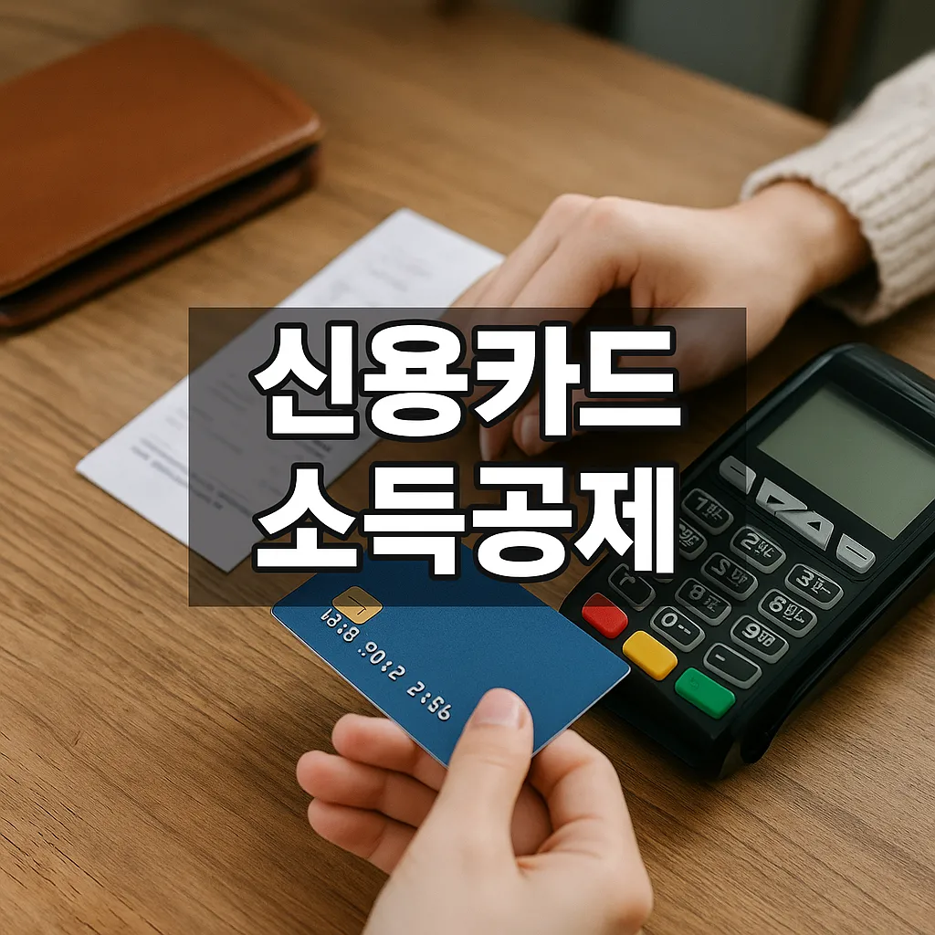 2025년 신용카드 소득공제 계산방법 A to Z (한도, 제외항목, 절세 꿀팁 총정리) - 신용카드 소득공제