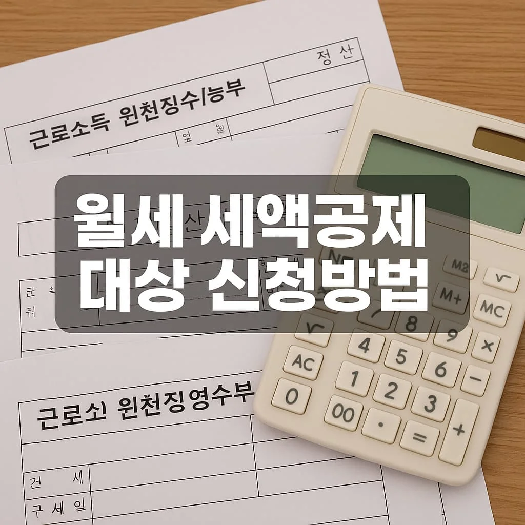 월세 세액공제 대상 및 신청방법 완벽 가이드 (2025년 최신판) - 월세 세액공제