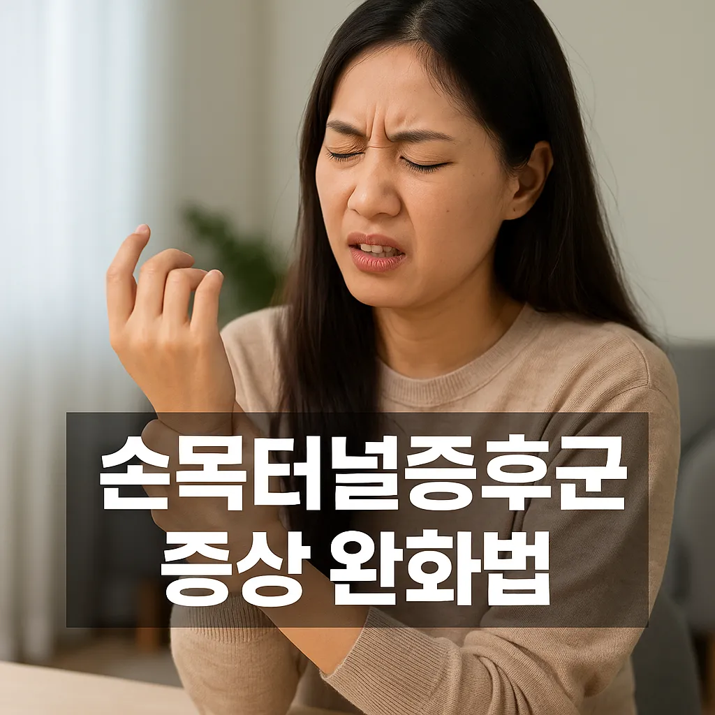 손목터널증후군 증상 완화법 총정리