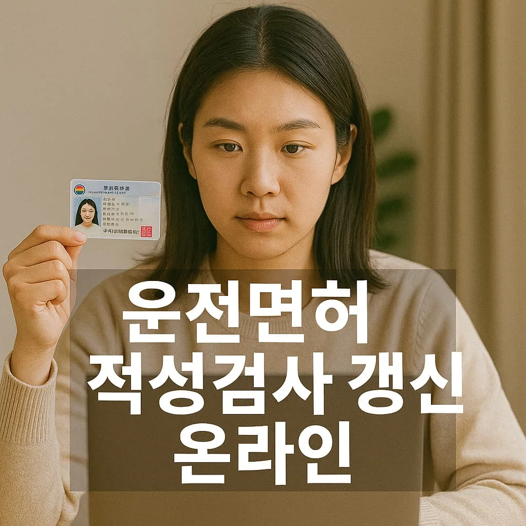 운전면허 적성검사 갱신 온라인 - 운전면허 적성검사 갱신 및 온라인