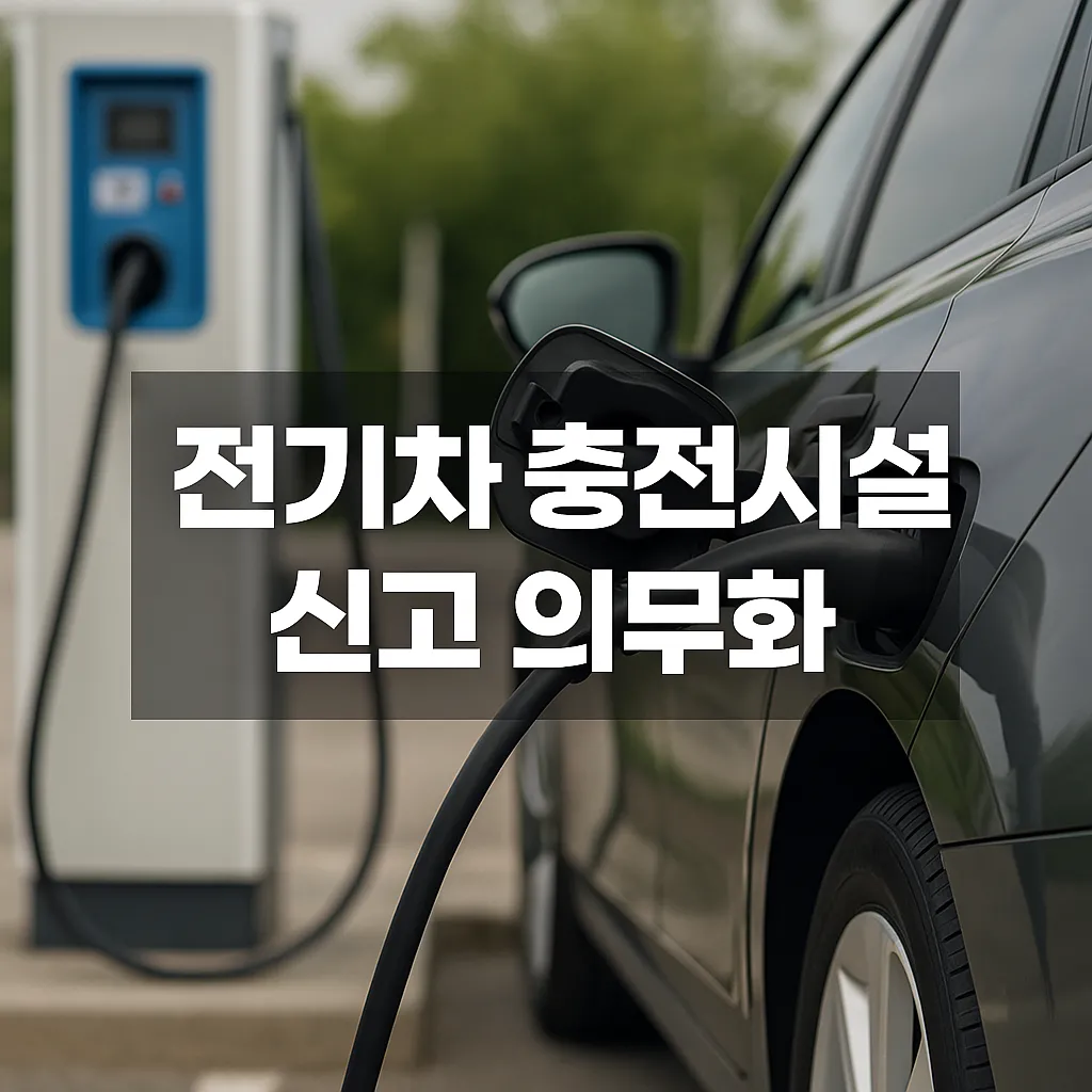 오늘부터 적용! 전기차 충전시설 설치·변경, 이젠 신고 필수! - 전기차 충전시설 신고 의무화