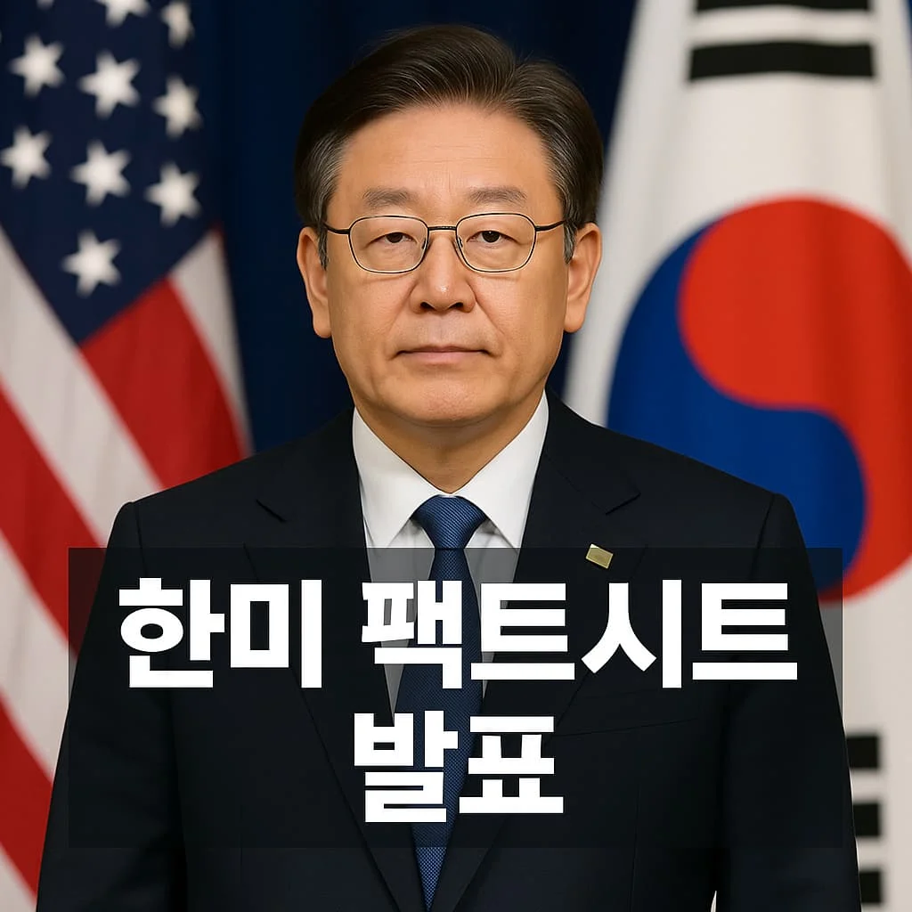 한미 팩트시트 발표 - 한미 팩트시트 발표