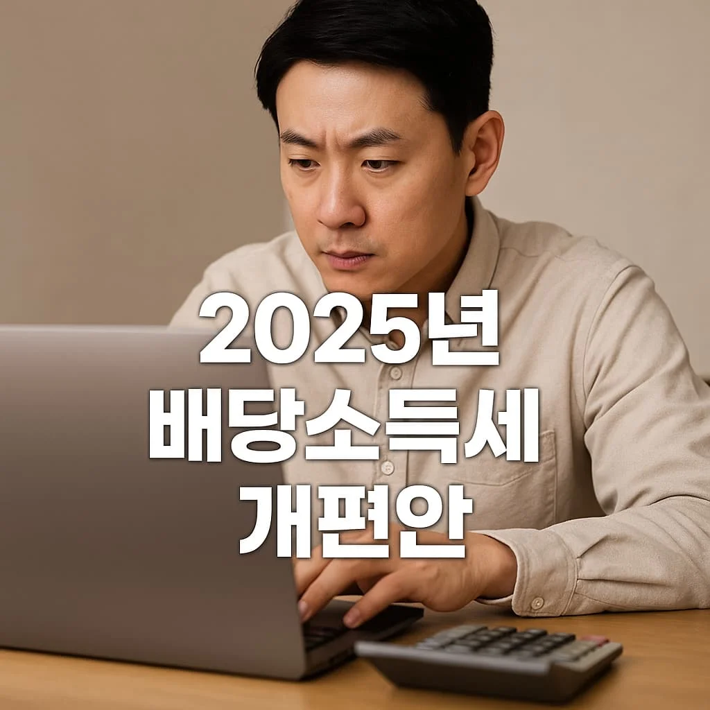 2025년 배당소득세 개편, 나에게 미치는 영향 총정리 - 2025년 배당소득세 개편안