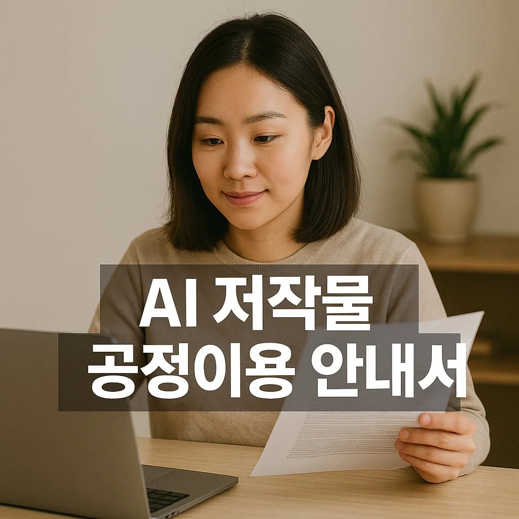 AI 저작물 공정이용 안내서