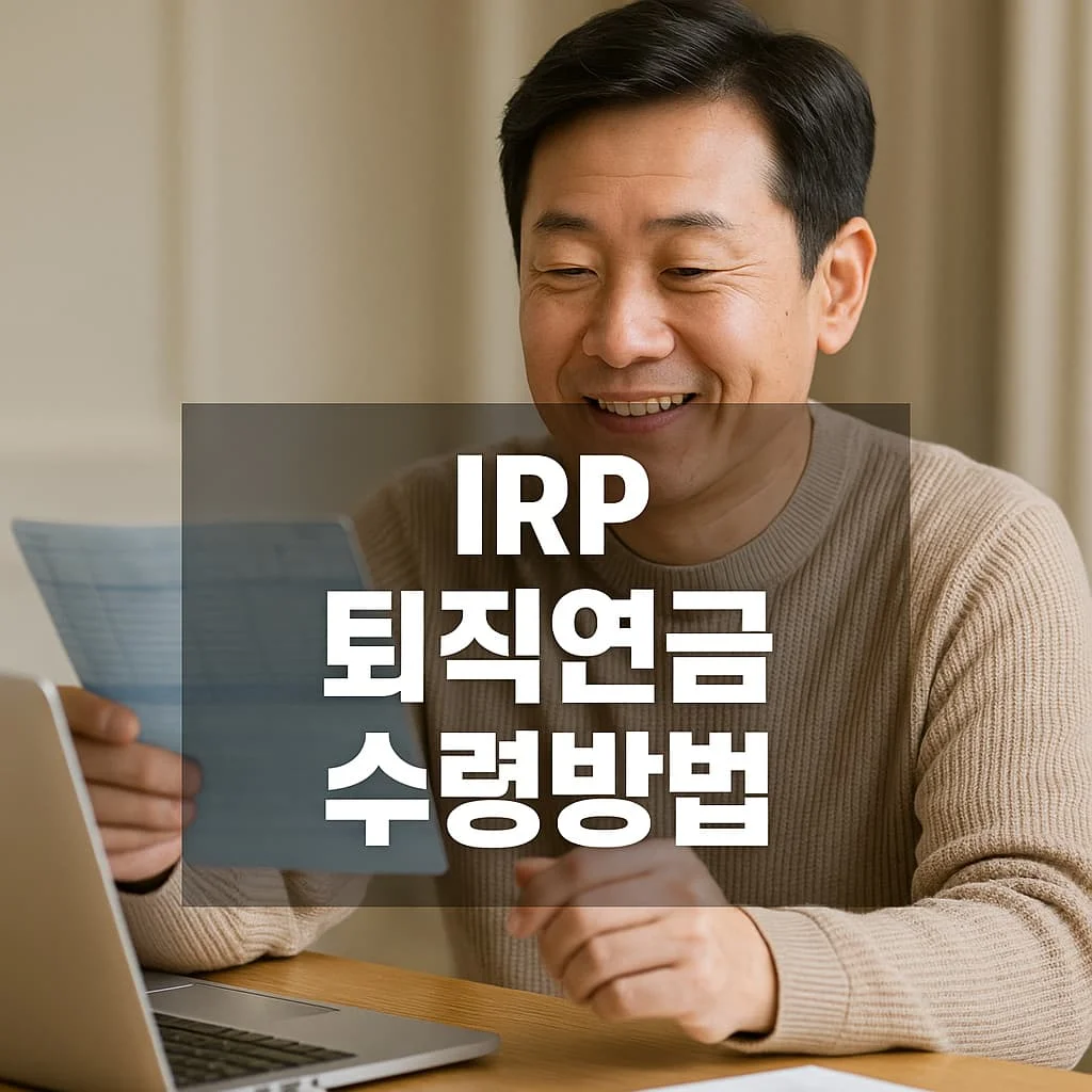 IRP 퇴직연금 수령방법
