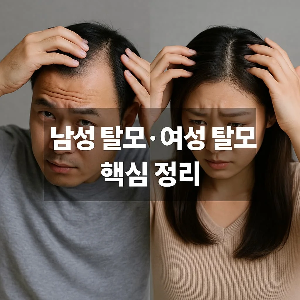 남성 탈모 · 여성 탈모 핵심 정리 – 원인·증상·대응까지 한 번에 이해하는 가이드
