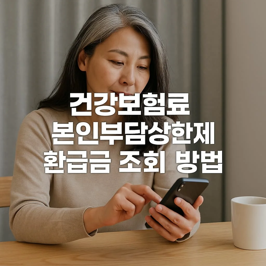 건강보험료 본인부담상한제 환급금 조회 방법