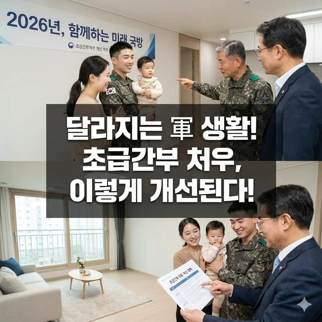 2026년 국방부, 초급간부 기본급 인상 및 1인 1실 숙소 제공 - 달라지는 軍 생활! 초급간부 처우, 이렇게 개선된다!