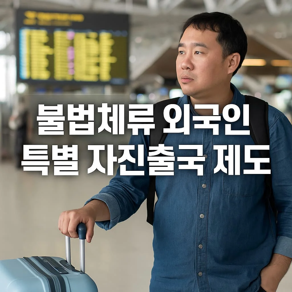 불법체류 외국인 특별 자진출국 제도: 범칙금 면제 및 입국규제 유예 총정리