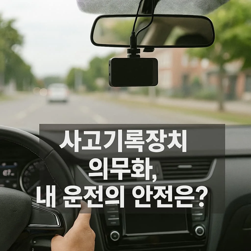 자동차 사고기록장치 유통 판매 의무화