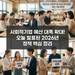 2026년 사회적기업 지원 예산 315% 폭증! 새로운 정책 방향 전격 해부