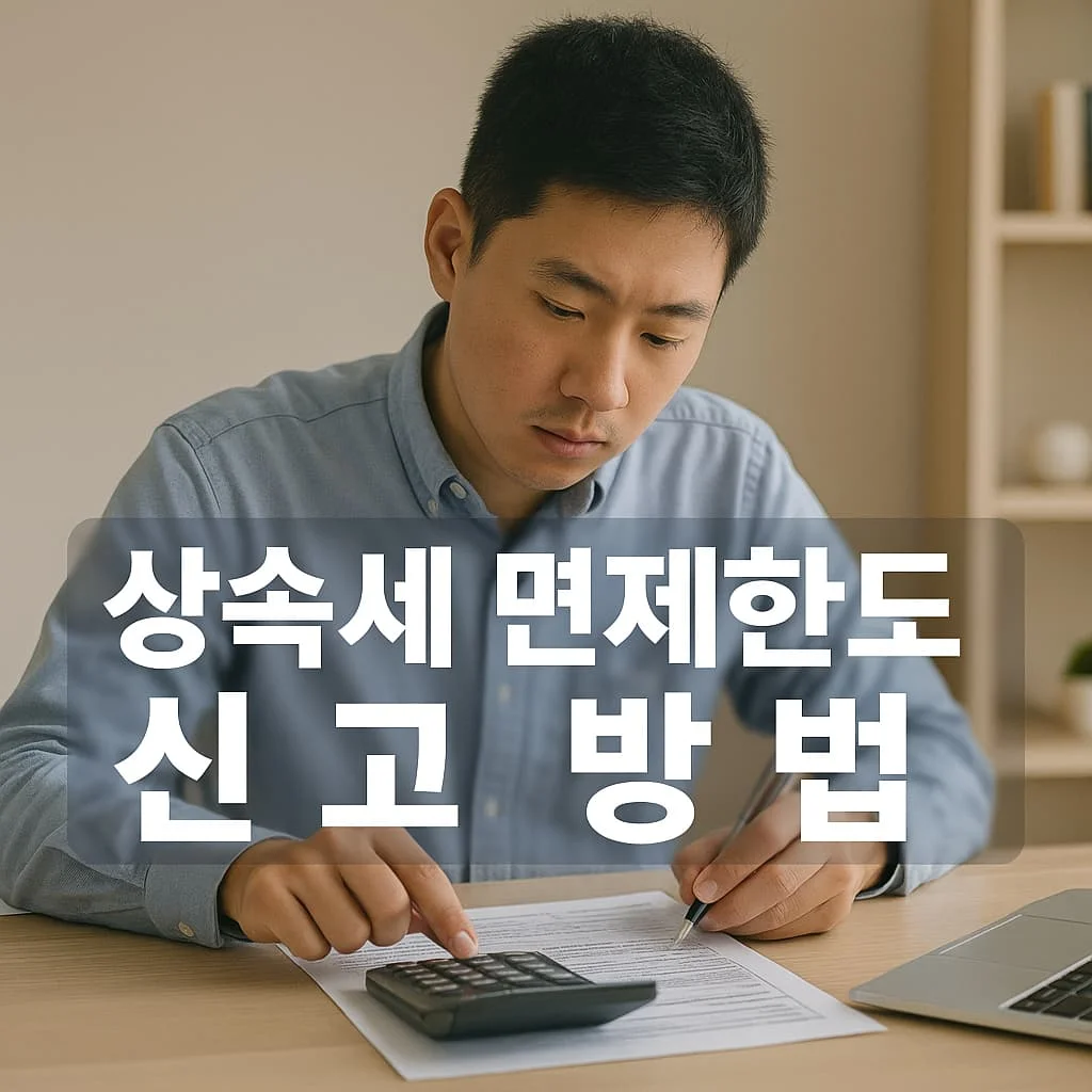 상속세 면제한도 신고 방법