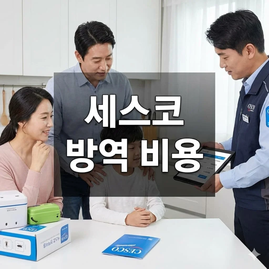 세스코 방역 비용 총정리: 우리 집/가게 얼마일까?