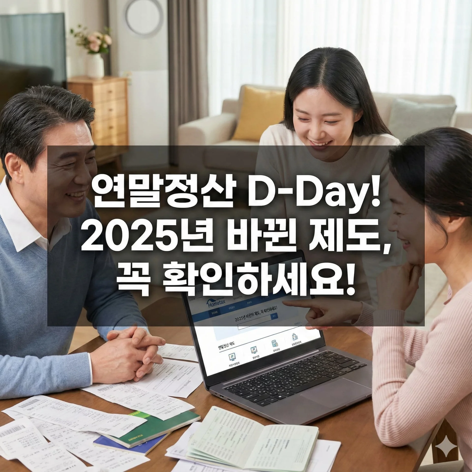 2025년 연말정산, 달라지는 공제 혜택 및 절세 전략 - 연말정산 D-Day! 2025년 바뀐 제도, 꼭 확인하세요!