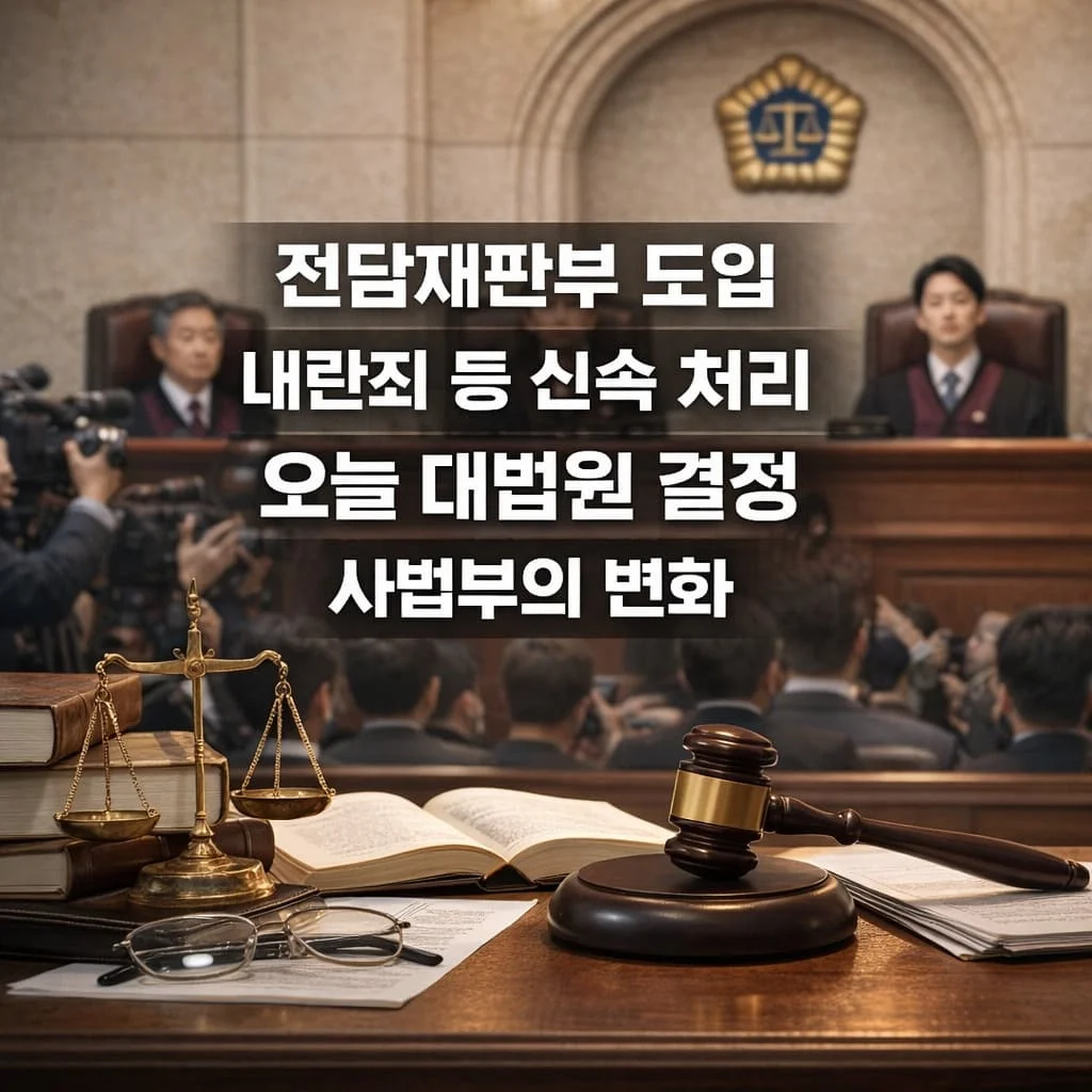 사법부 개혁 대법원, 국가적 중요사건 전담재판부 전격 설치! - 전담재판부 도입 내란죄 등 신속 처리 오늘 대법원 결정 사법부의 변화