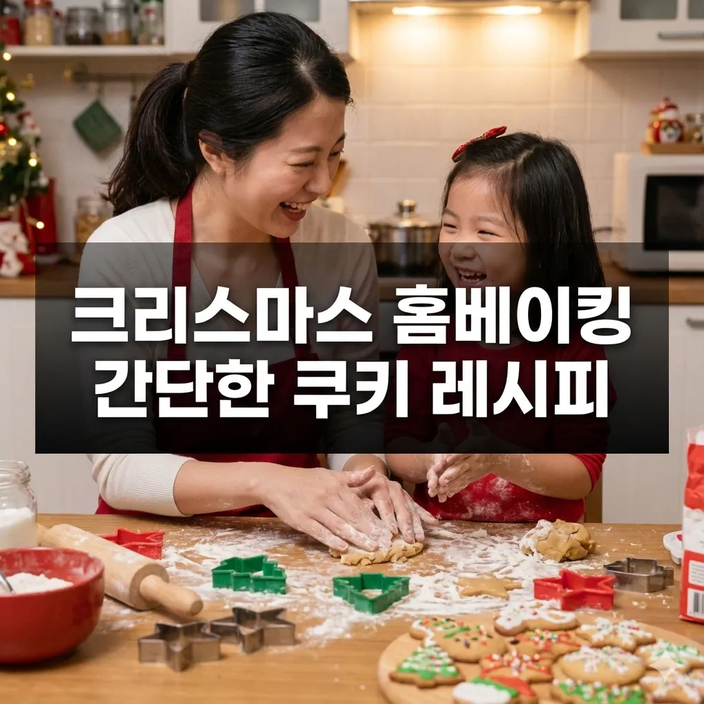 2025년 크리스마스 홈베이킹 초보자를 위한 5천원 미만 재료로 만드는 간단한 쿠키 레시피 - 크리스마스 홈베이킹 간단한 쿠키 레시피