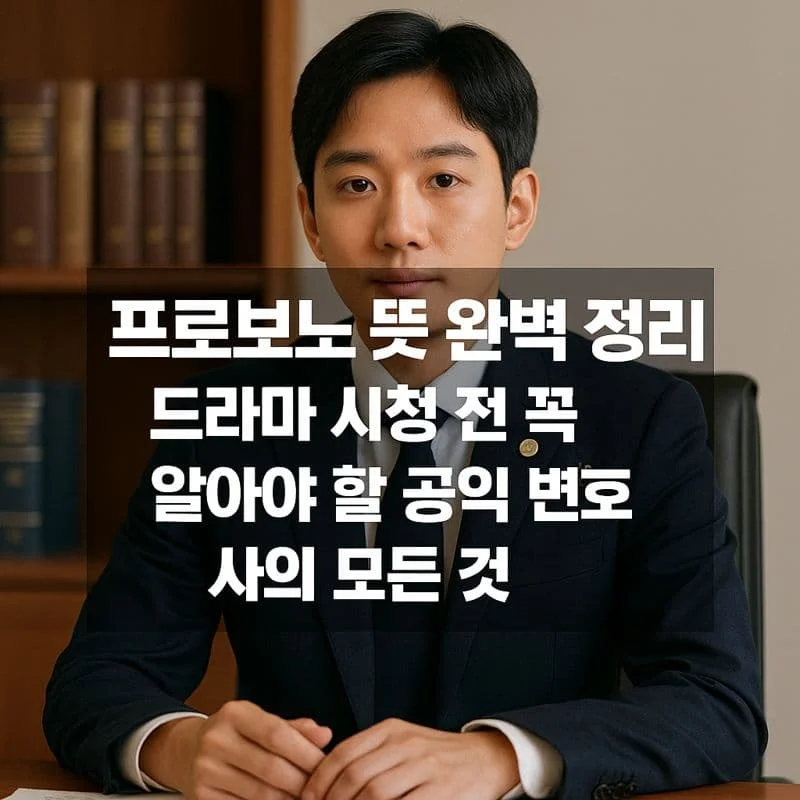 프로보노 뜻 완벽 정리! 드라마 시청 전 꼭 알아야 할 공익 변호사의 모든 것