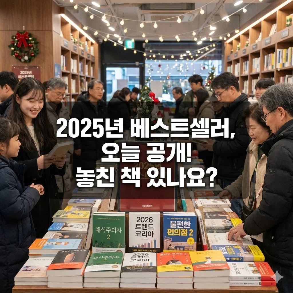2025년 총결산! 오늘 발표된 베스트셀러 TOP 10 - 2025년 베스트셀러, 오늘 공개! 놓친 책 있나요