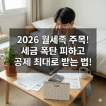 월세 세액공제 혜택 UP! 누가 얼마나 받게 될까? (2026년 최신 가이드)