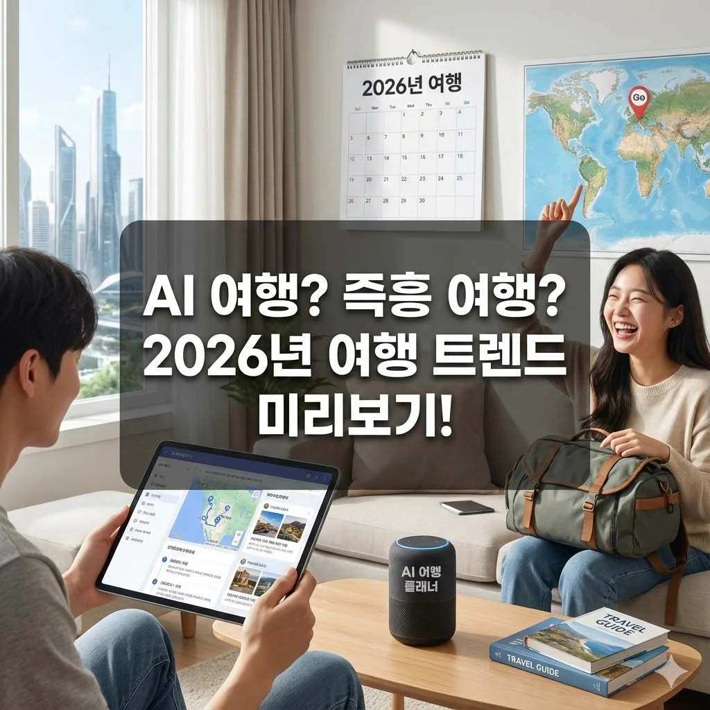 2026년 여행, 이렇게 바뀐다! 하나투어 발표 8대 키워드 완벽 분석 - AI 여행 즉흥 여행 2026년 여행 트렌드