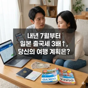 일본 출국세 3배 인상 확정! 내년 일본 여행 비용 달라진다