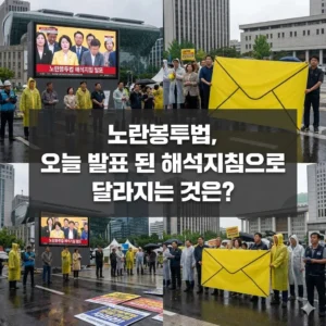 노란봉투법 해석지침, 핵심 분석과 노사 관계의 미래