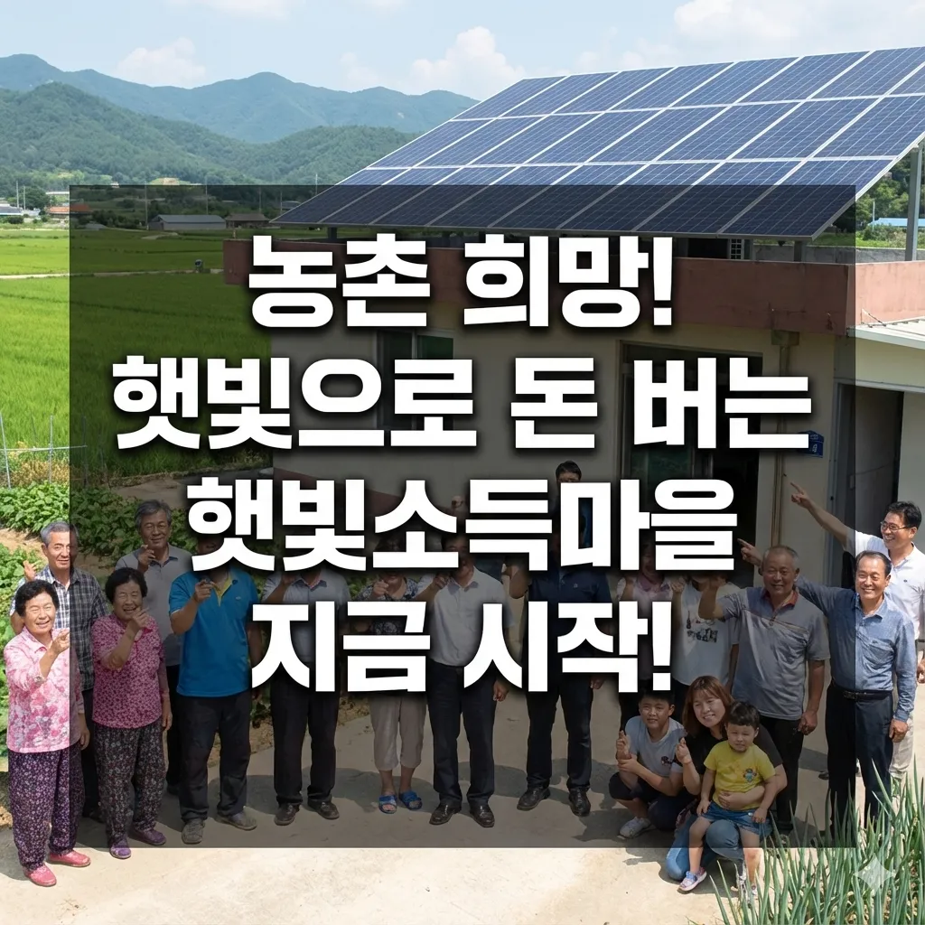 햇빛소득마을 성공 전략과 지원 방안 완벽 분석