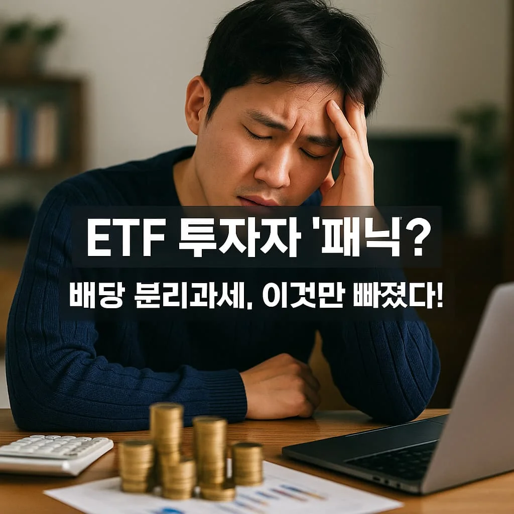 배당소득 분리과세 (ETF 제외) 논란!