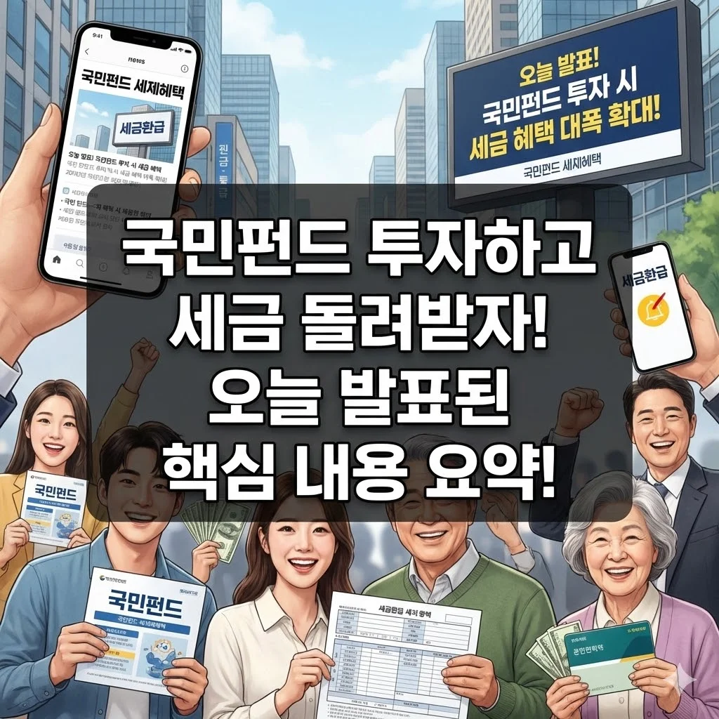 국민참여형 국민성장펀드 40% 소득공제 혜택, 나도 받을 수 있을까? - 국민펀드 투자하고 세금 돌려받자! 오늘 발표된 핵심 내용 요약!