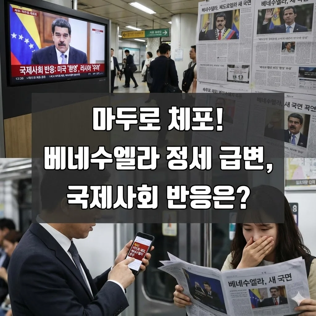 충격 속보! 베네수엘라 마두로 대통령 미국에 전격 체포, 그 배경은? - 마두로 체포! 베네수엘라 정세 급변, 국제사회 반응은