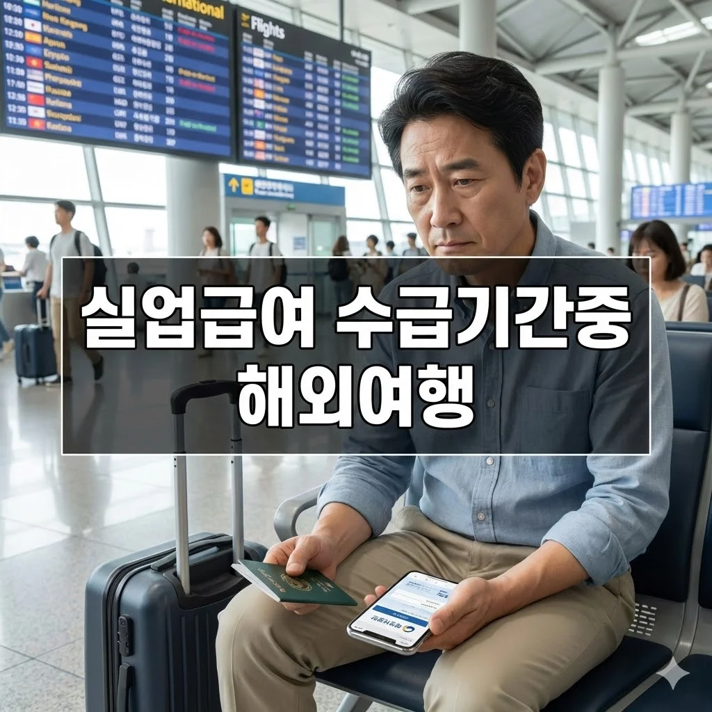 실업급여 수급기간중 해외여행, 조건부터 주의사항까지 완벽 정리 - 실업급여 수급기간중 해외여행