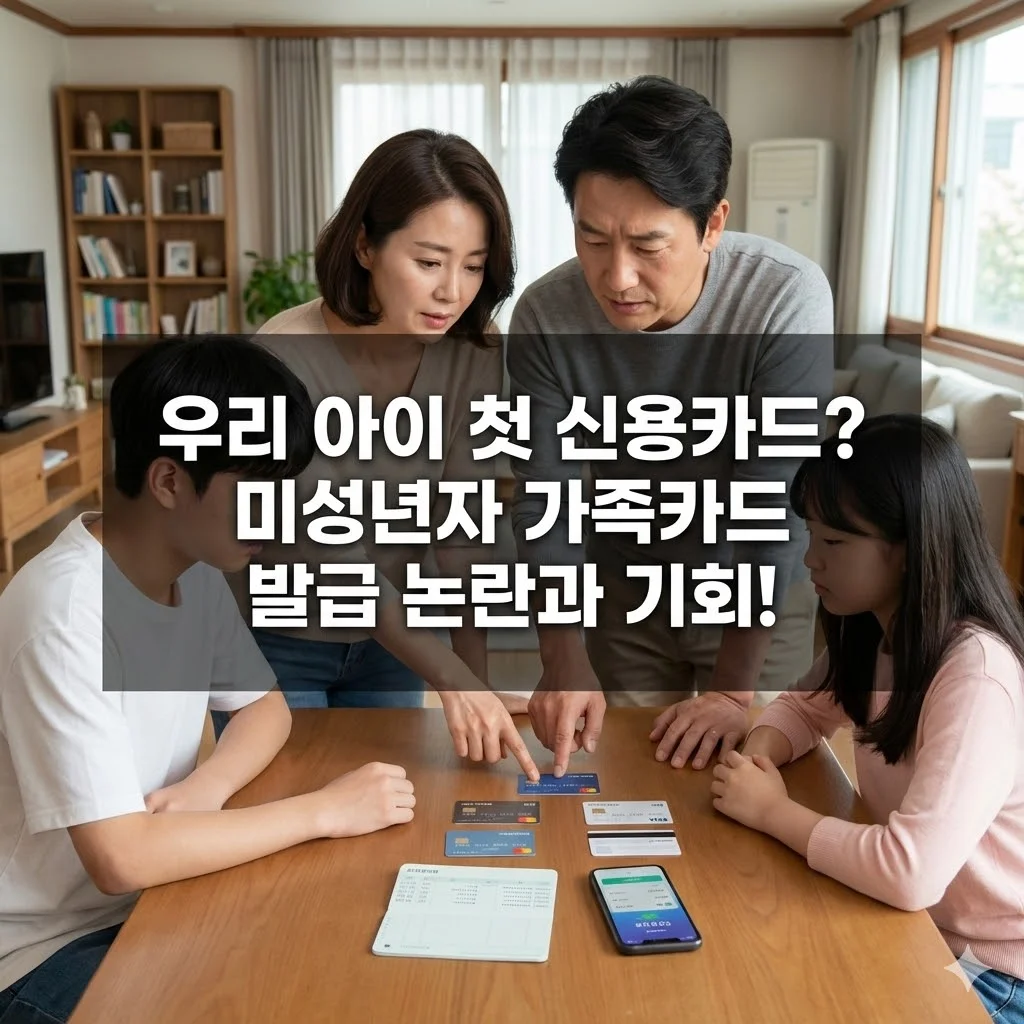 미성년자도 가족카드? 오늘부터 입법예고! 달라지는 금융 제도 총정리 - 우리 아이 첫 신용카드 미성년자 가족카드 발급 논란과 기회