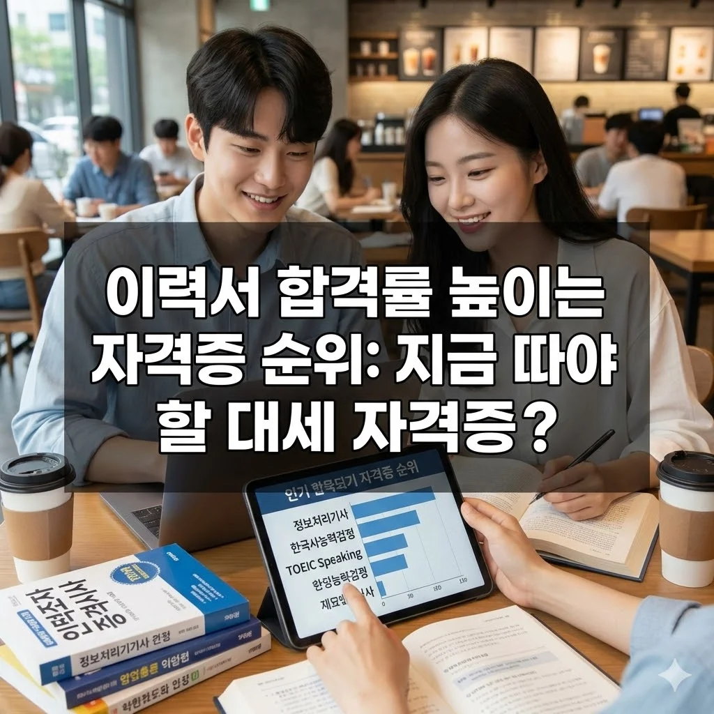 이력서 합격률 높이는 자격증 순위: 지금 따야 할 대세 자격증은?
